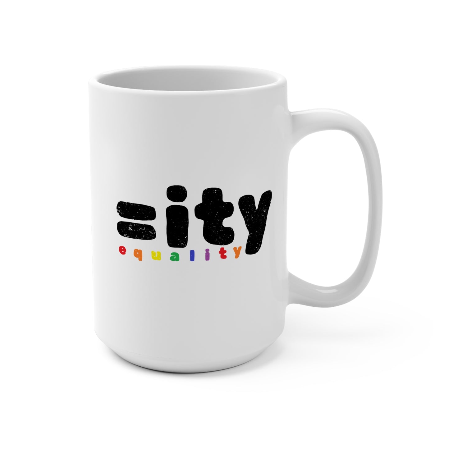 Rainbow Equality White Mug - 15oz