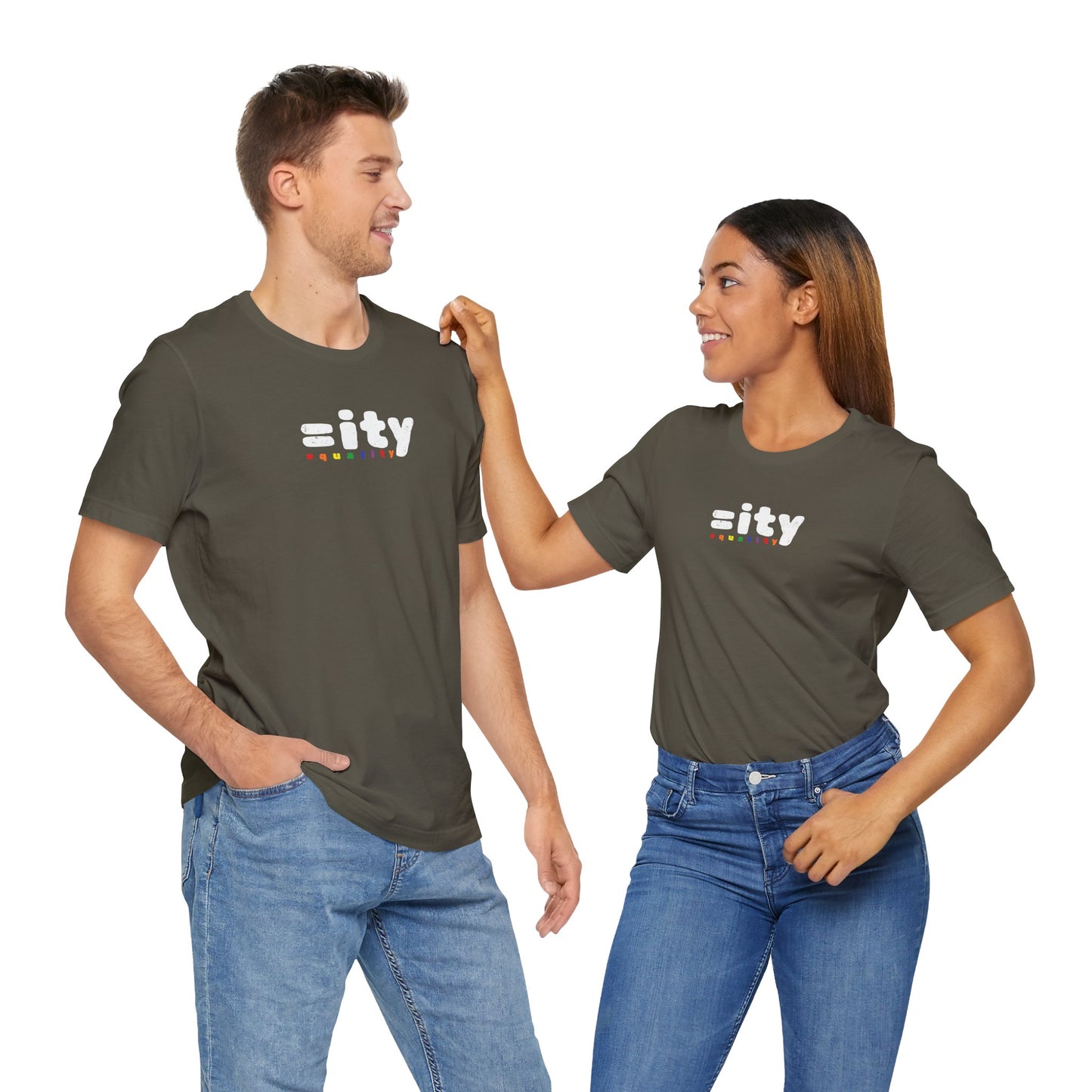 Rainbow Equality Unisex Short Sleeve Tee