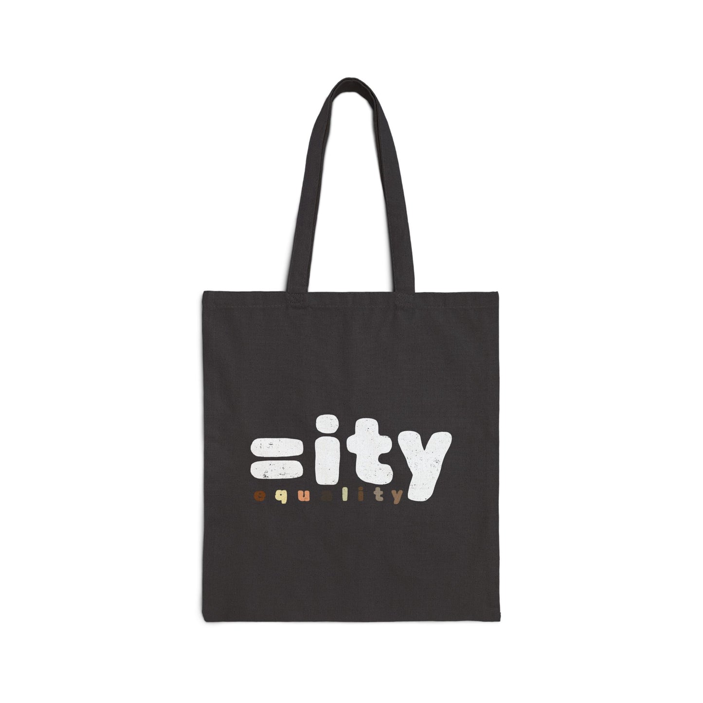 World Equality Cotton Canvas Tote Bag - Black