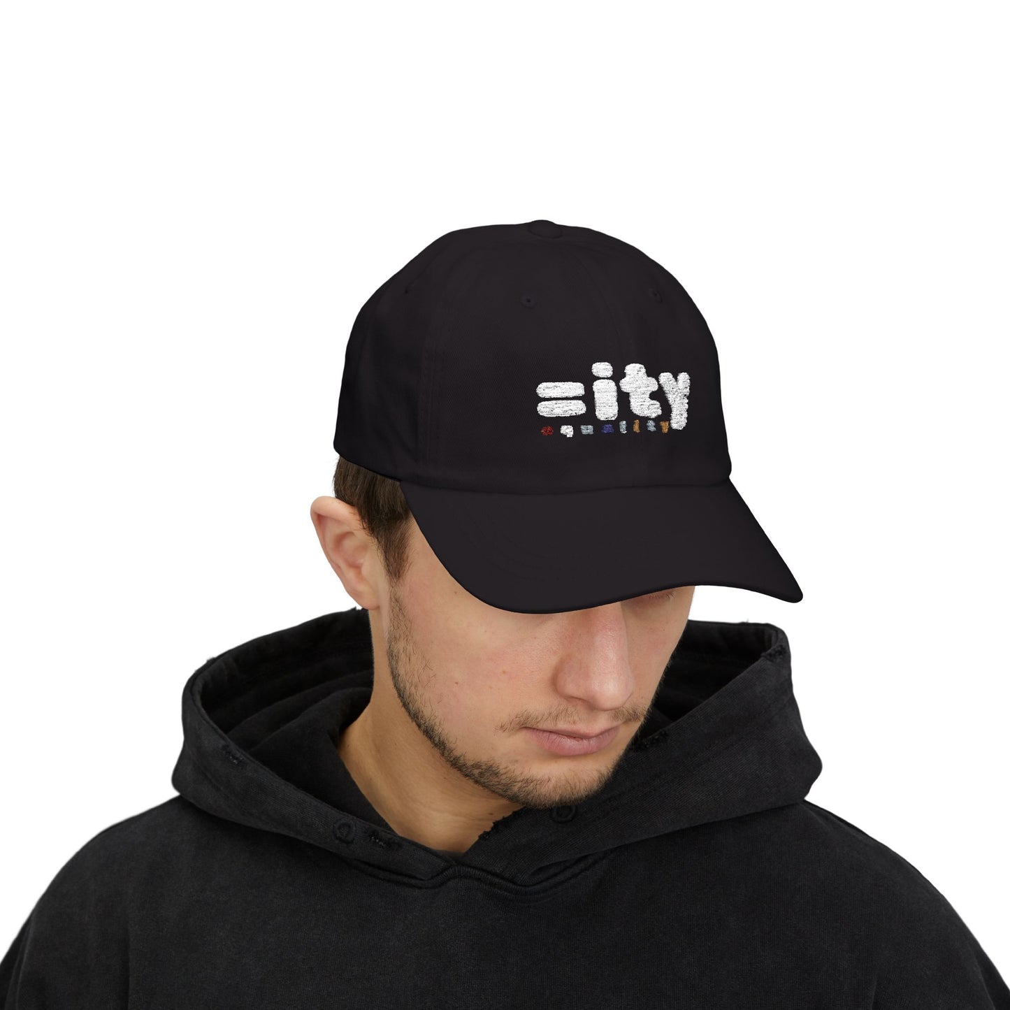 World Equality Classic Dad Cap - Wht Embroidery