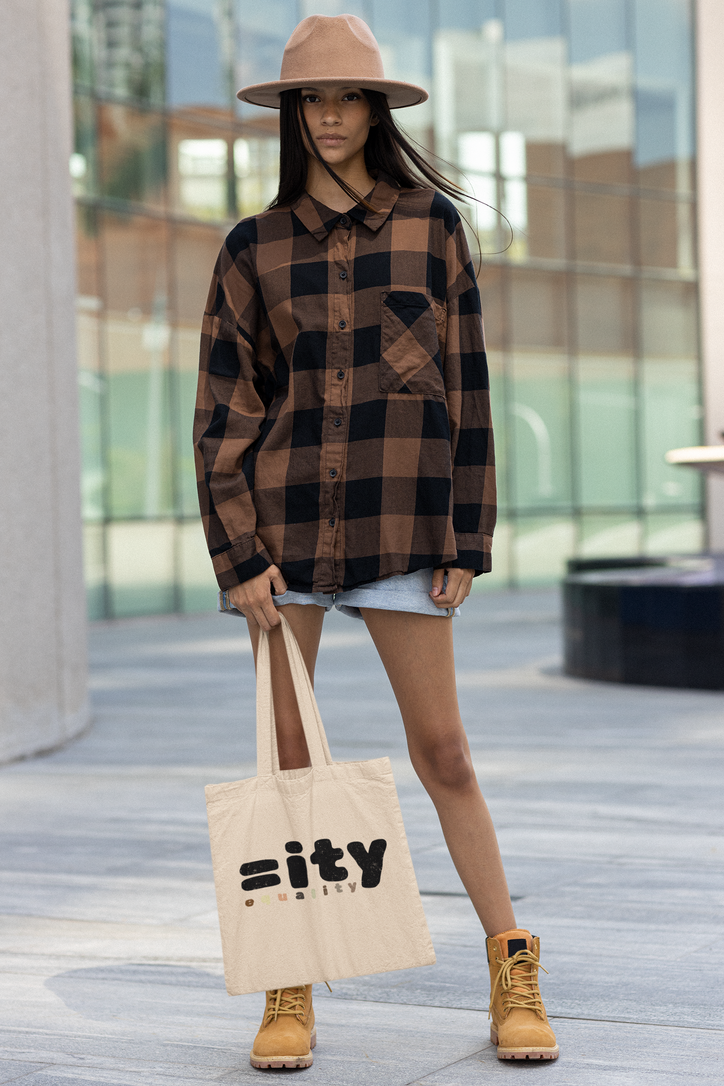 World Equality Cotton Canvas Tote Bag - Natural