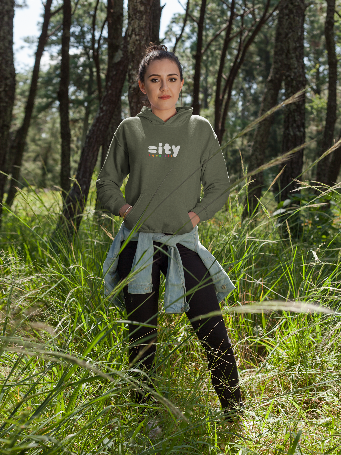Rainbow Equality Unisex Hooded Sweatshirt