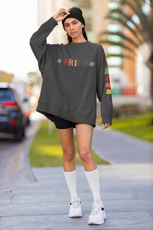 Pride Crew Neck Sweatshirt w/Sleeve Detail