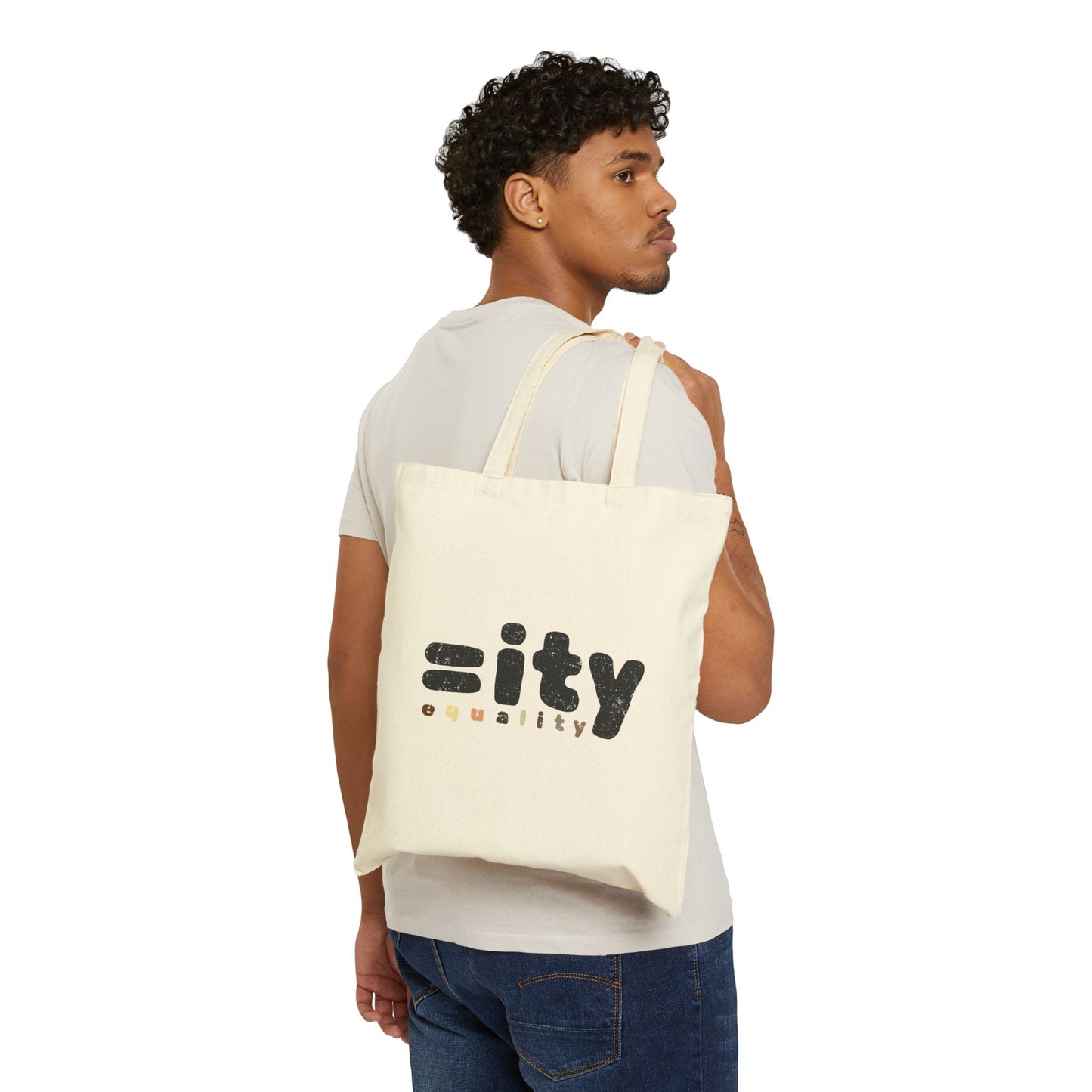 World Equality Cotton Canvas Tote Bag - Natural