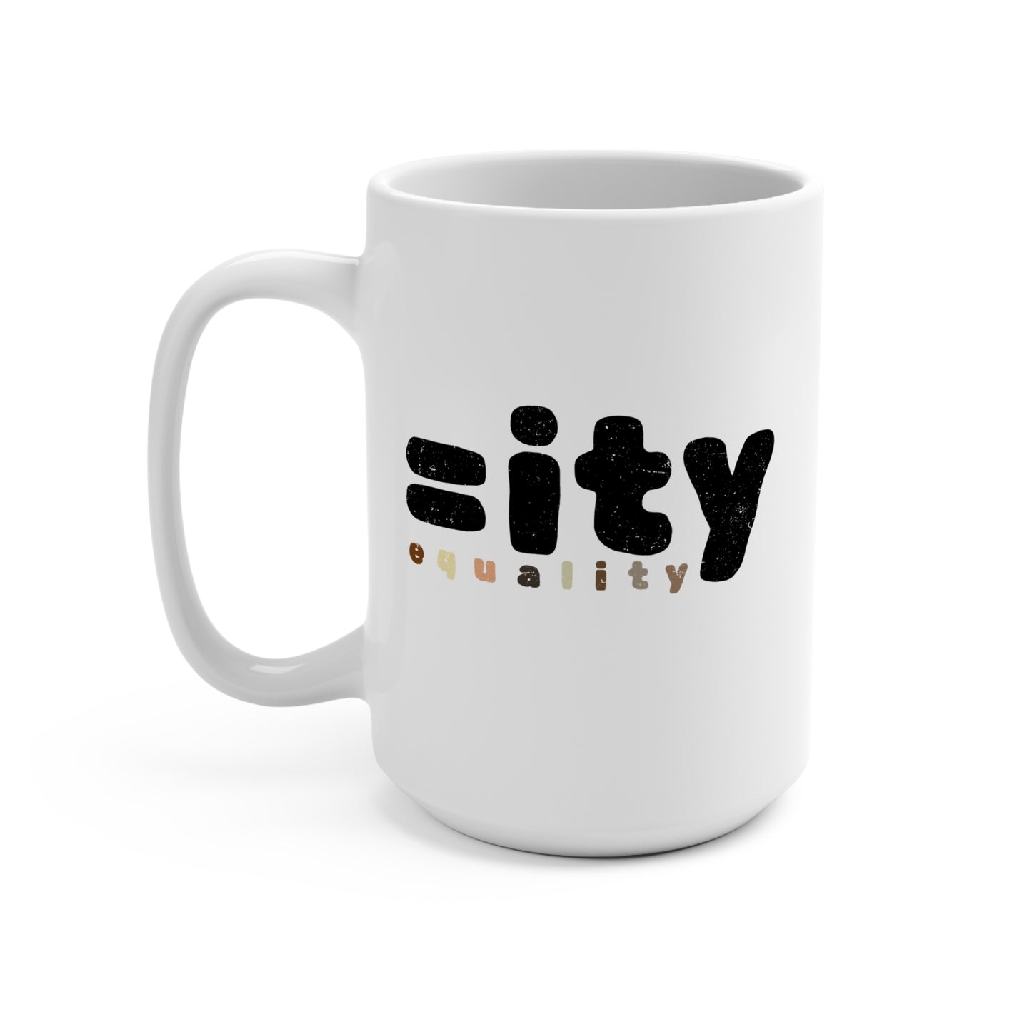 World Equality White Mug - 15oz