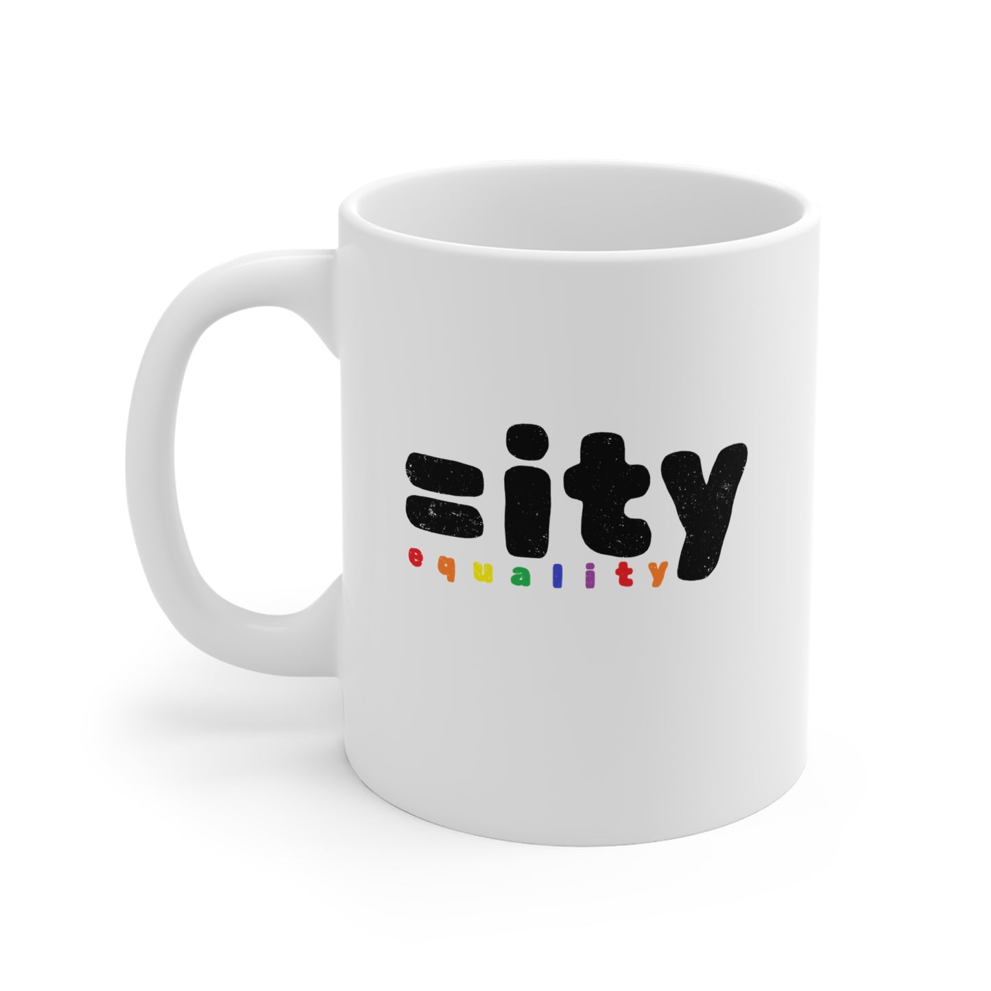 Rainbow Equality White Mug - 11oz