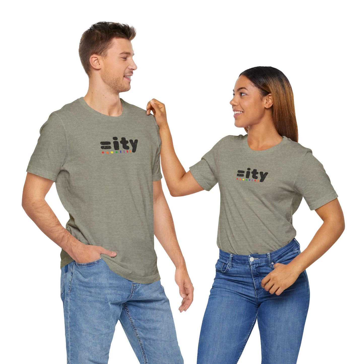 Rainbow Equality Unisex Short Sleeve Tee