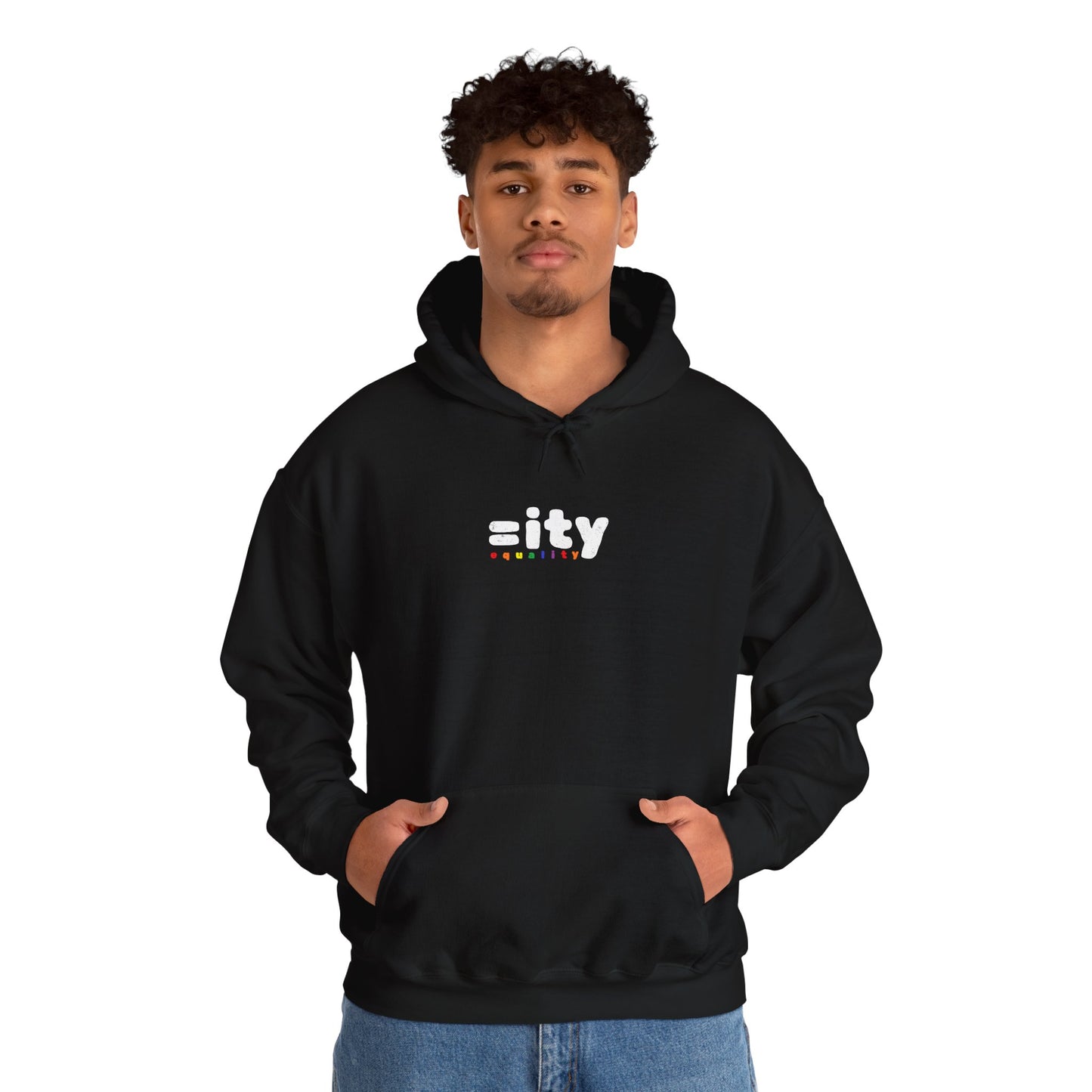 Rainbow Equality Unisex Hooded Sweatshirt