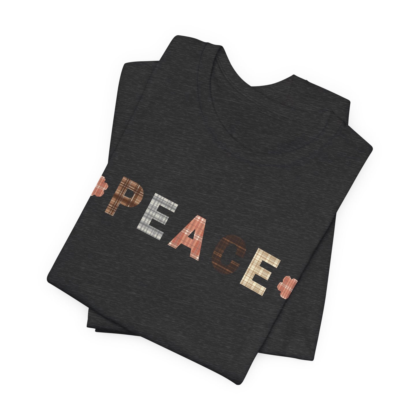 Unisex Short Sleeve Tee with message of Peace
