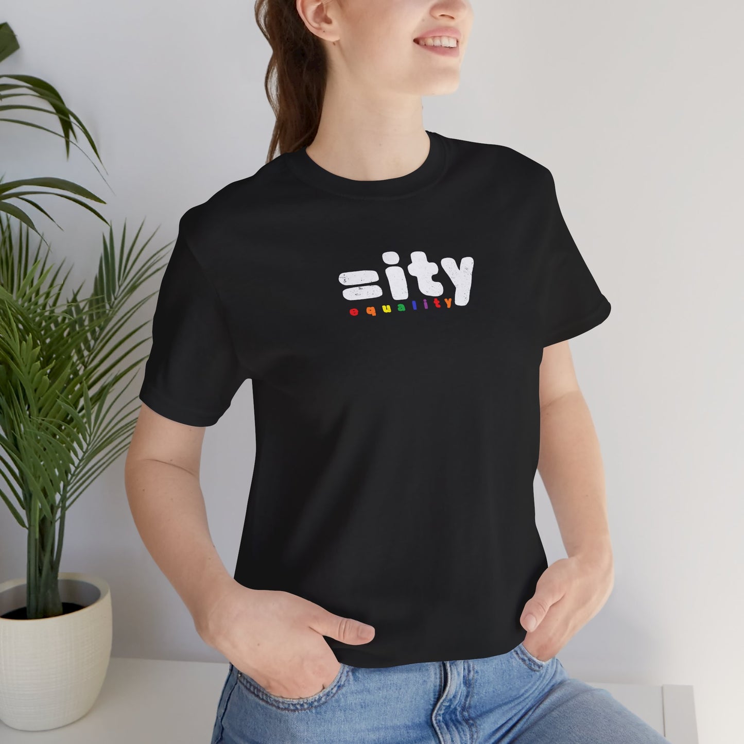Rainbow Equality Unisex Short Sleeve Tee