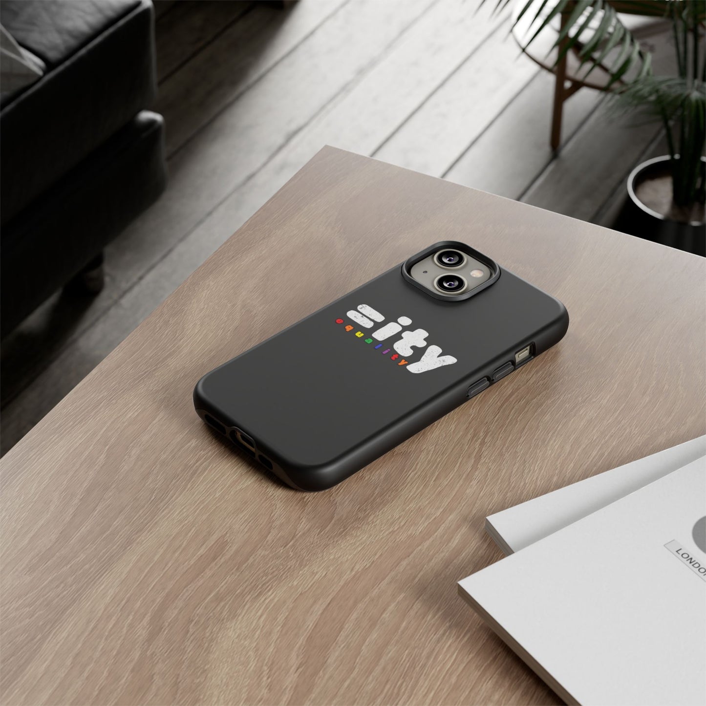 Rainbow Equality Tough Phone Case - Celebrate Diversity and Inclusion