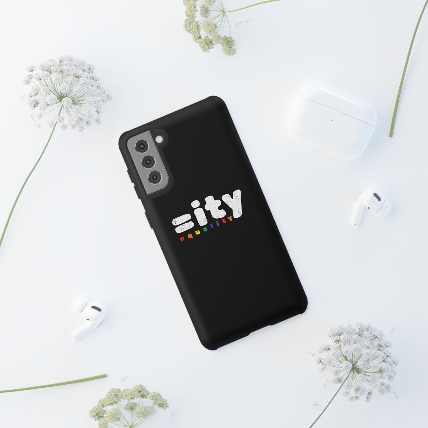 Rainbow Equality Tough Phone Case - Celebrate Diversity and Inclusion
