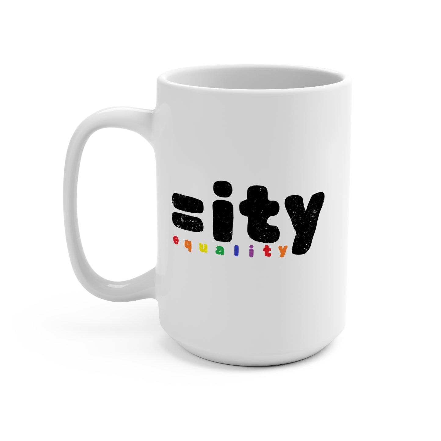 Rainbow Equality White Mug - 15oz