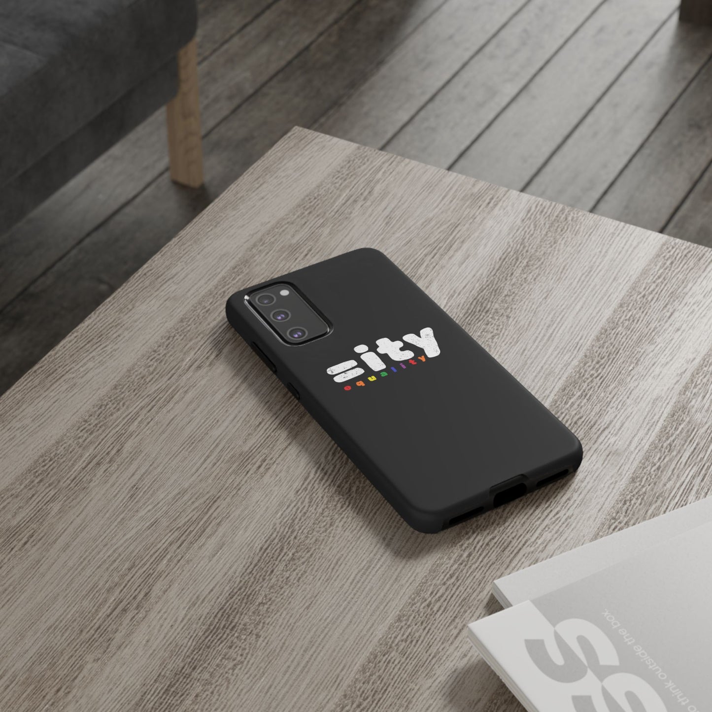 Rainbow Equality Tough Phone Case - Celebrate Diversity and Inclusion
