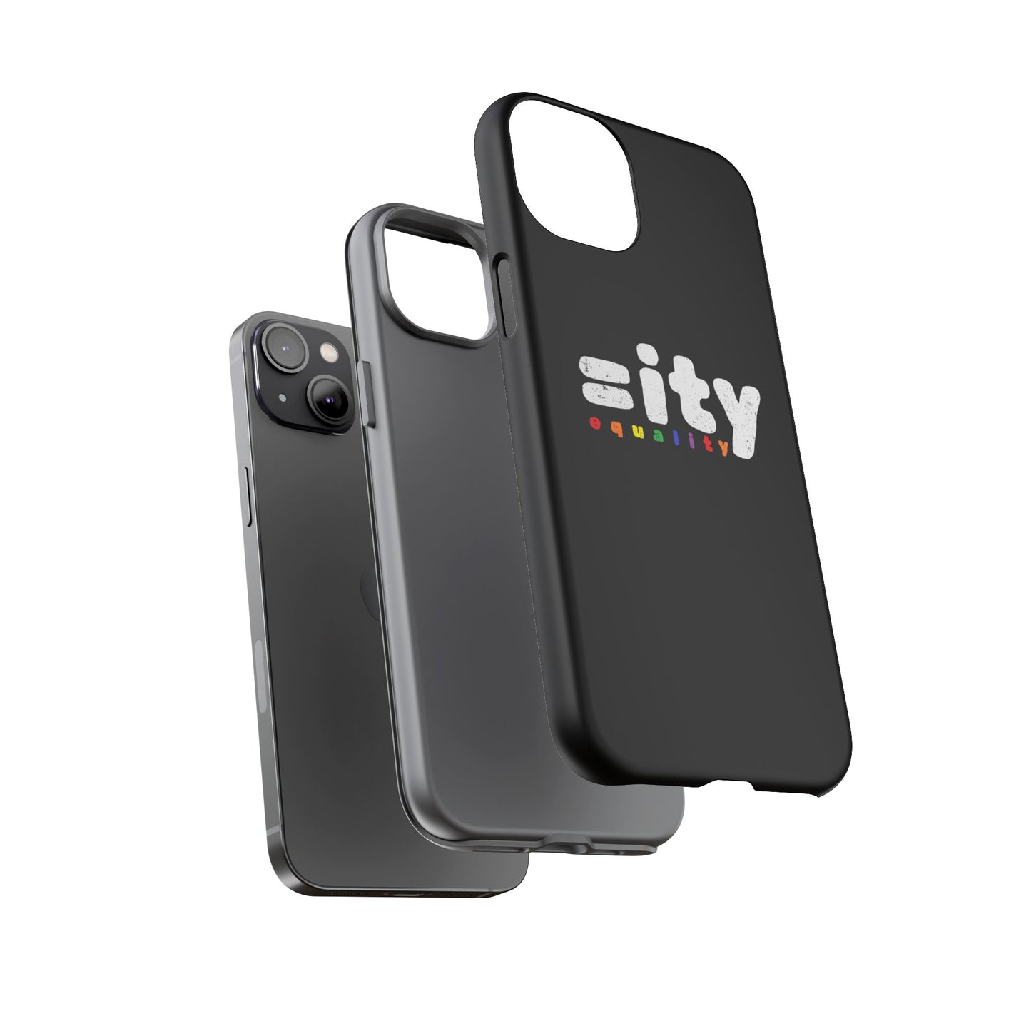 Rainbow Equality Tough Phone Case - Celebrate Diversity and Inclusion