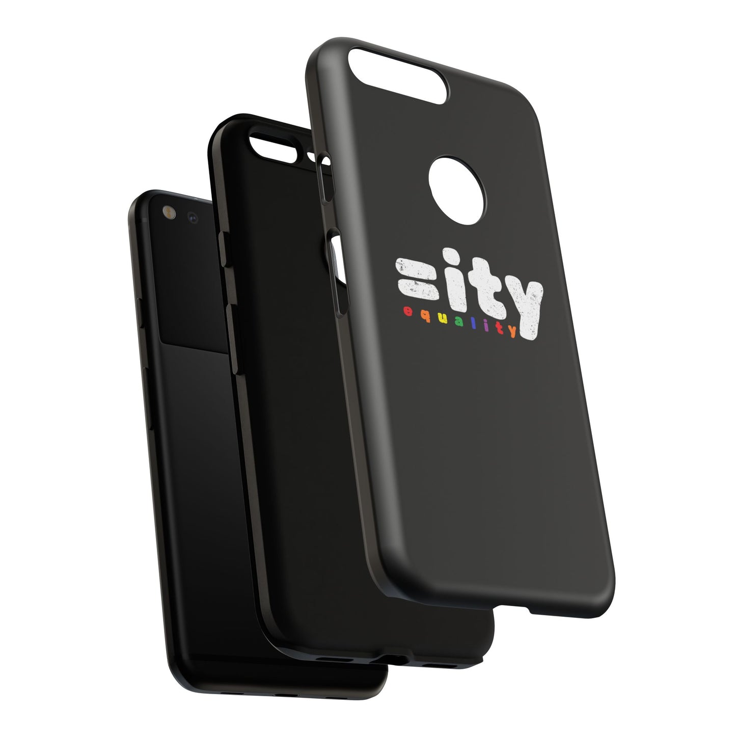 Rainbow Equality Tough Phone Case - Celebrate Diversity and Inclusion