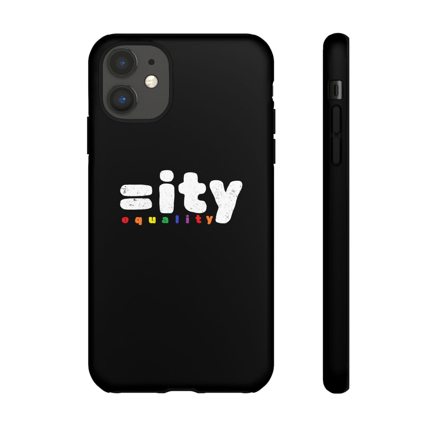 Rainbow Equality Tough Phone Case - Celebrate Diversity and Inclusion