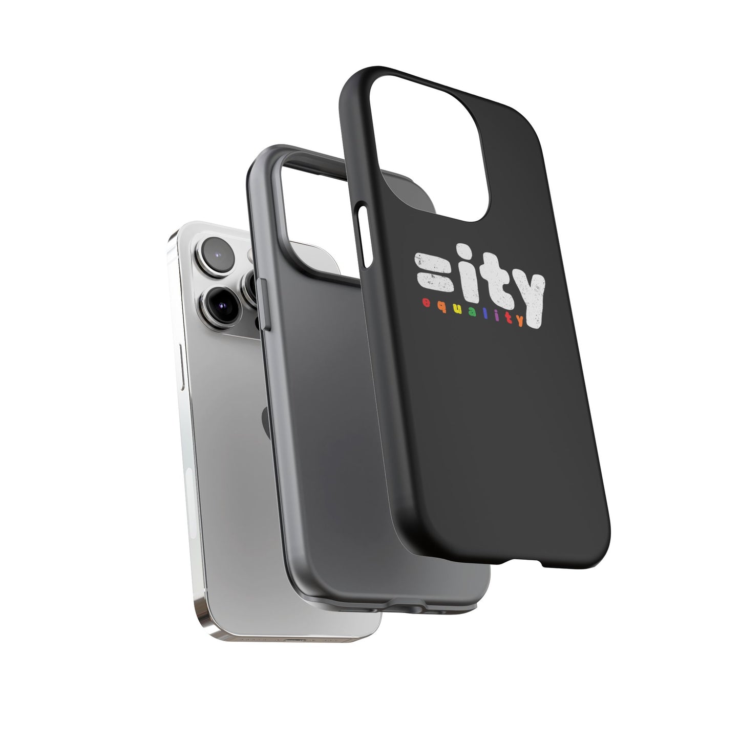 Rainbow Equality Tough Phone Case - Celebrate Diversity and Inclusion