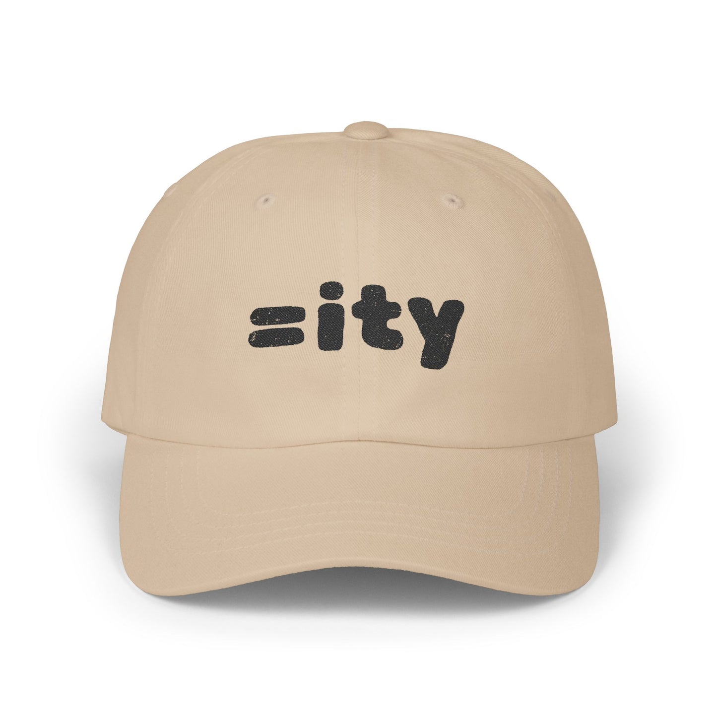 =ity Equality Classic Dad Cap - Black Embroidery