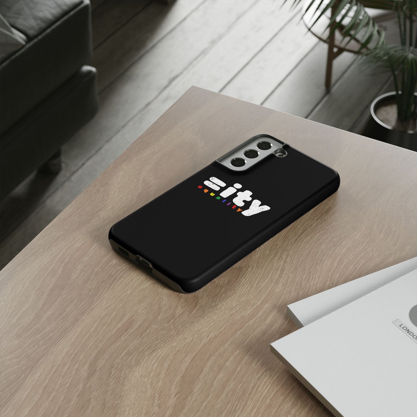 Rainbow Equality Tough Phone Case - Celebrate Diversity and Inclusion