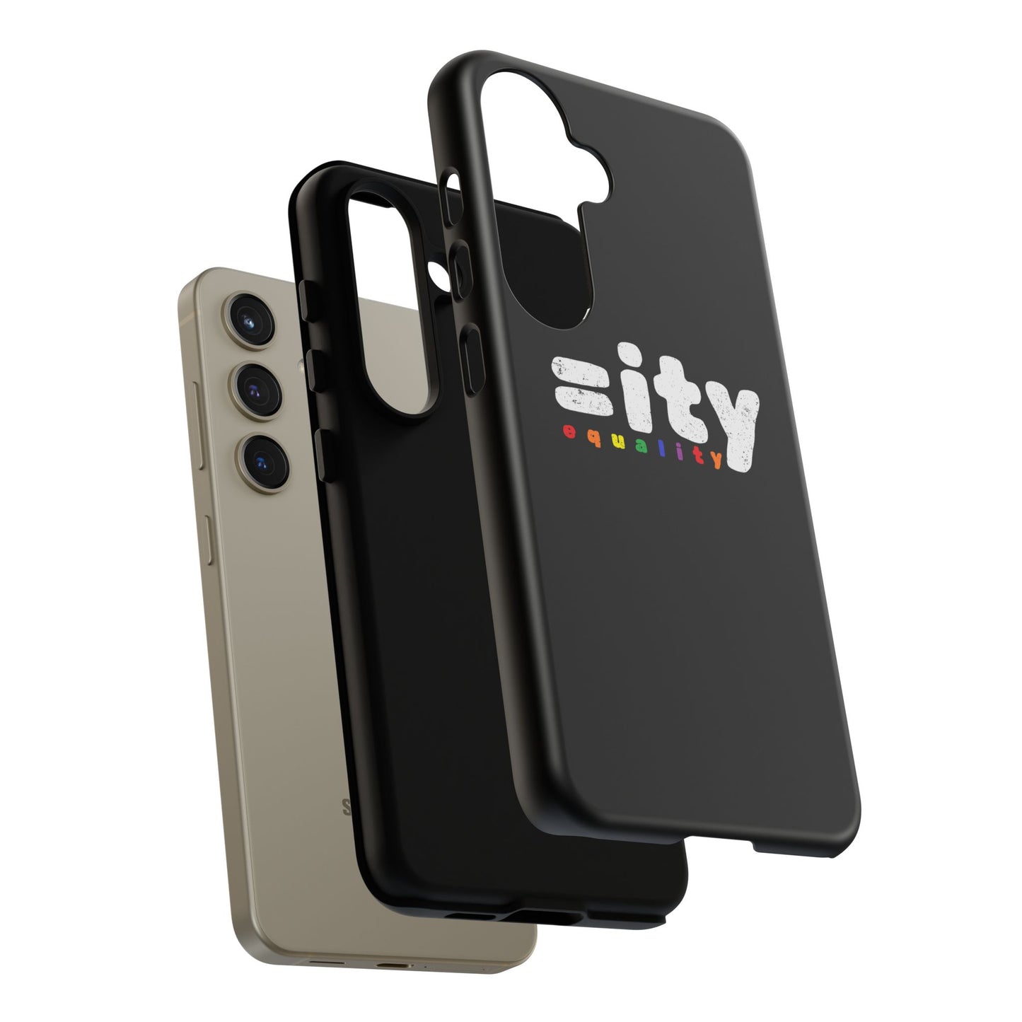 Rainbow Equality Tough Phone Case - Celebrate Diversity and Inclusion