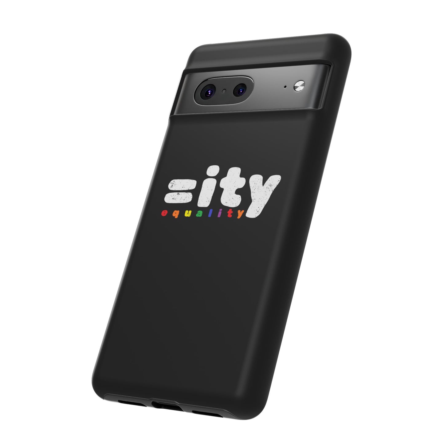 Rainbow Equality Tough Phone Case - Celebrate Diversity and Inclusion