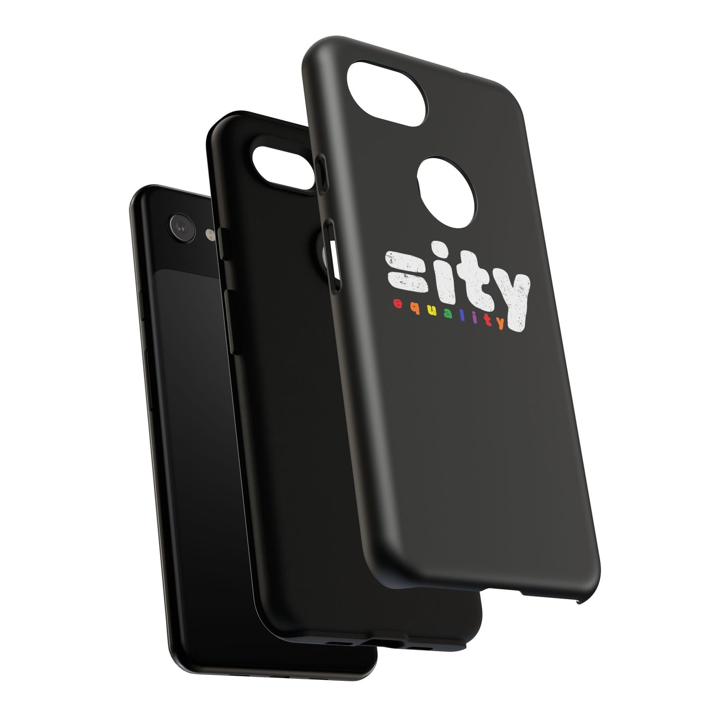 Rainbow Equality Tough Phone Case - Celebrate Diversity and Inclusion