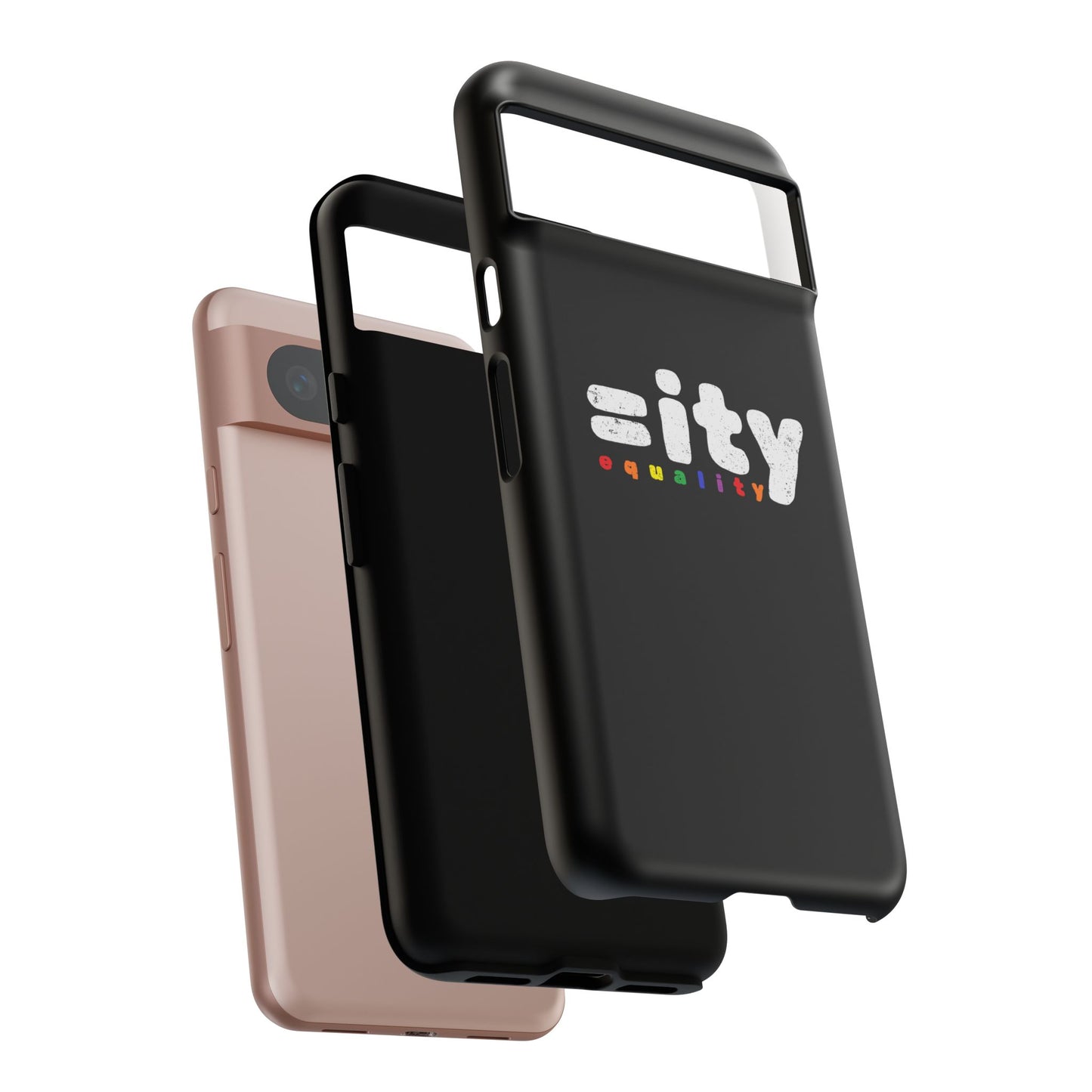 Rainbow Equality Tough Phone Case - Celebrate Diversity and Inclusion