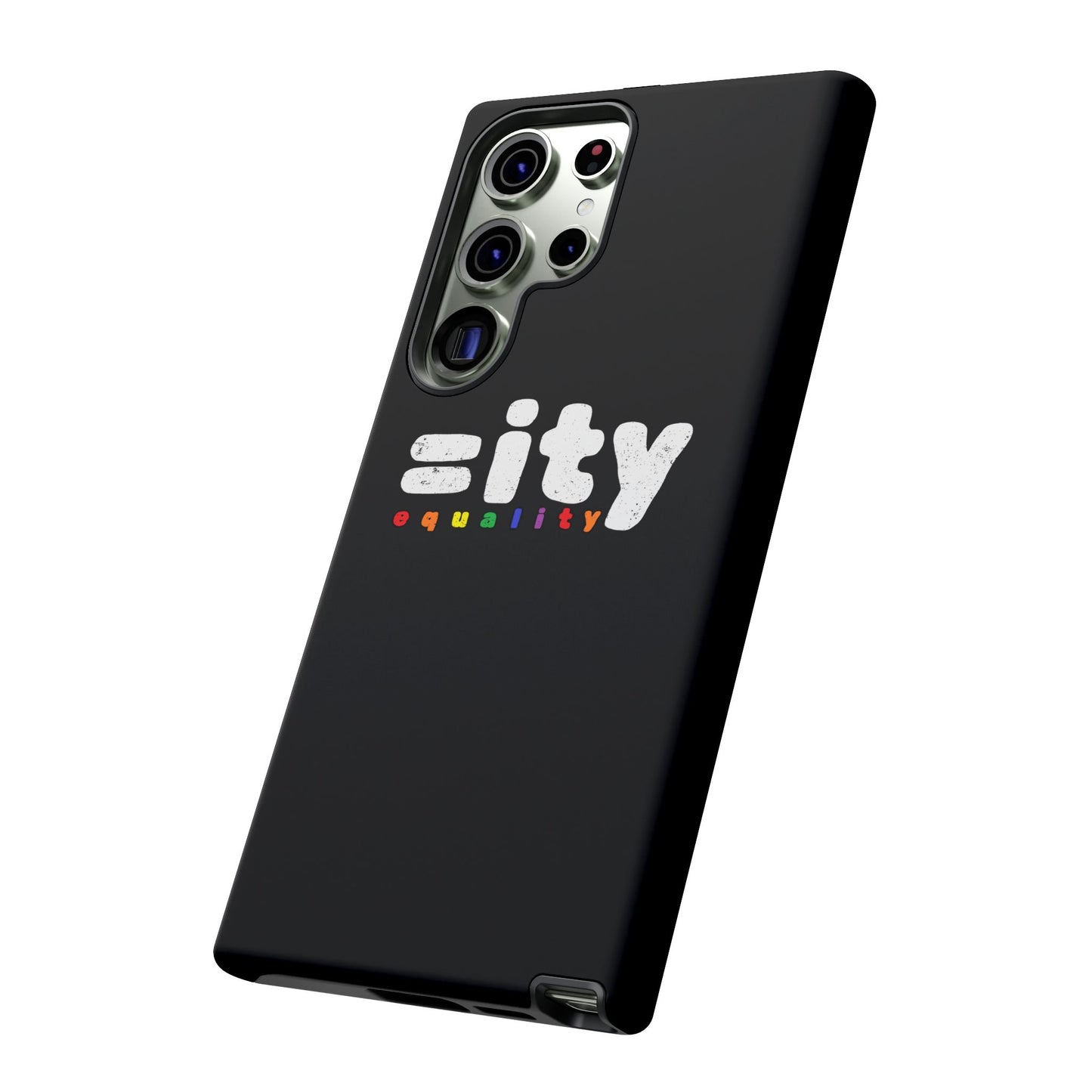 Rainbow Equality Tough Phone Case - Celebrate Diversity and Inclusion