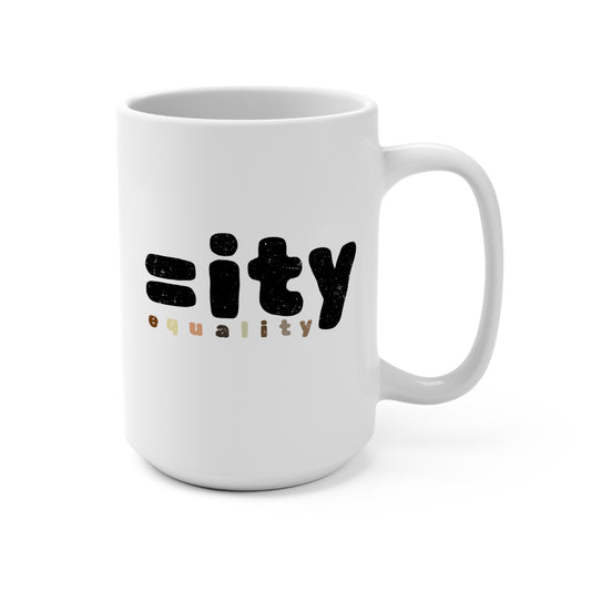 World Equality White Mug - 15oz