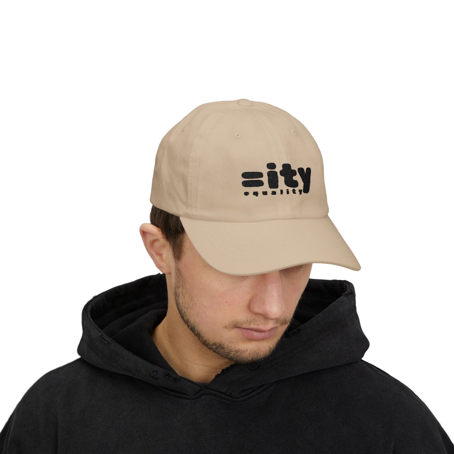 Equality Classic Dad Cap - Black Embroidery