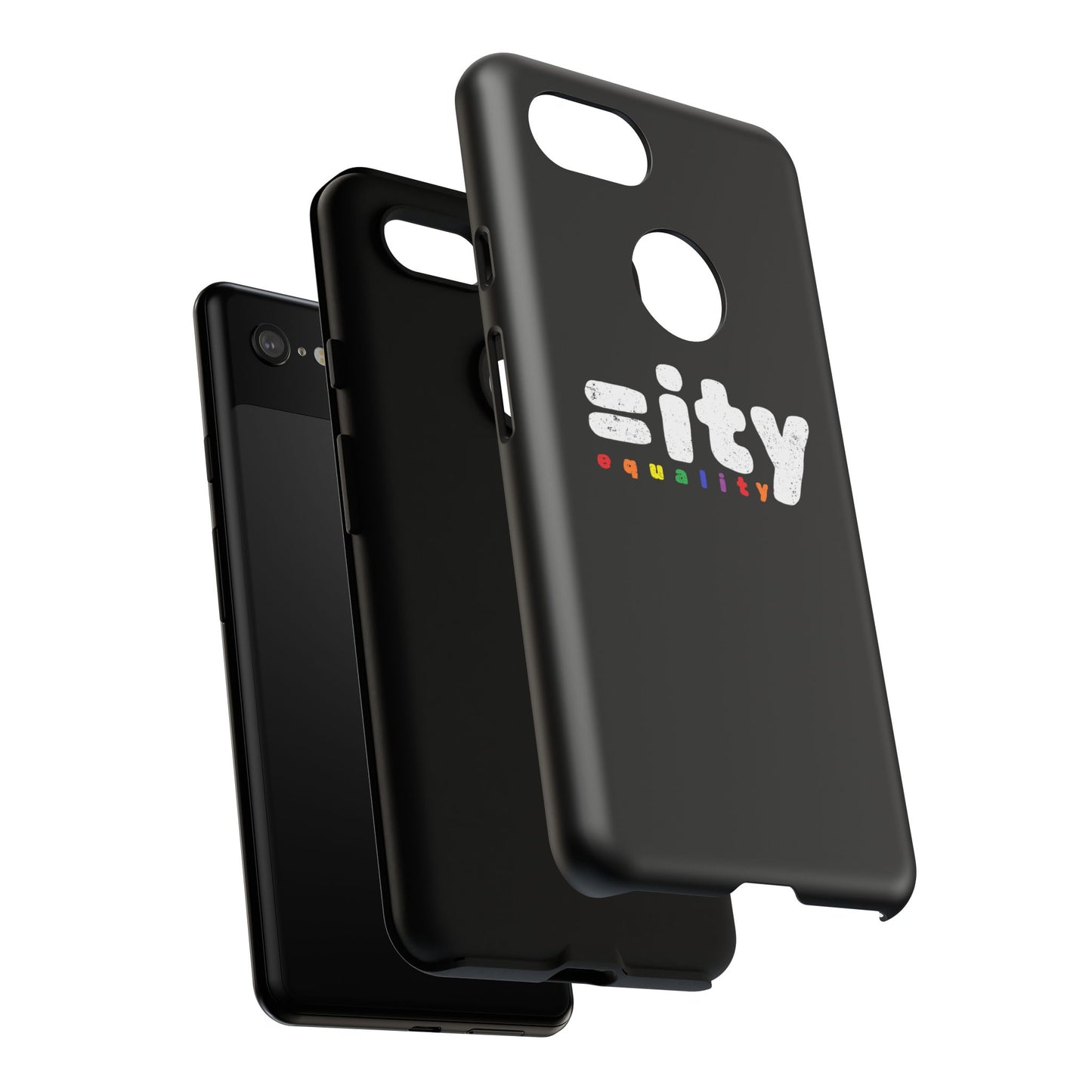 Rainbow Equality Tough Phone Case - Celebrate Diversity and Inclusion