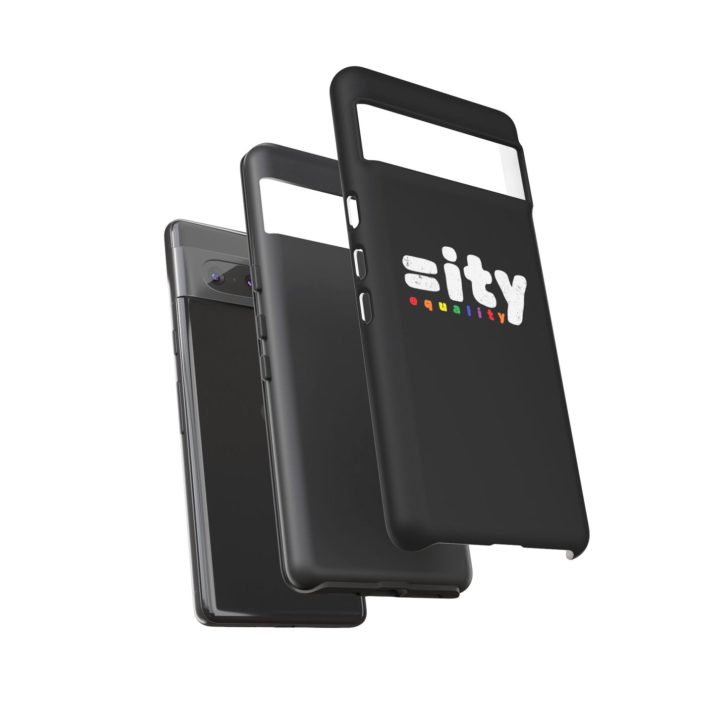 Rainbow Equality Tough Phone Case - Celebrate Diversity and Inclusion