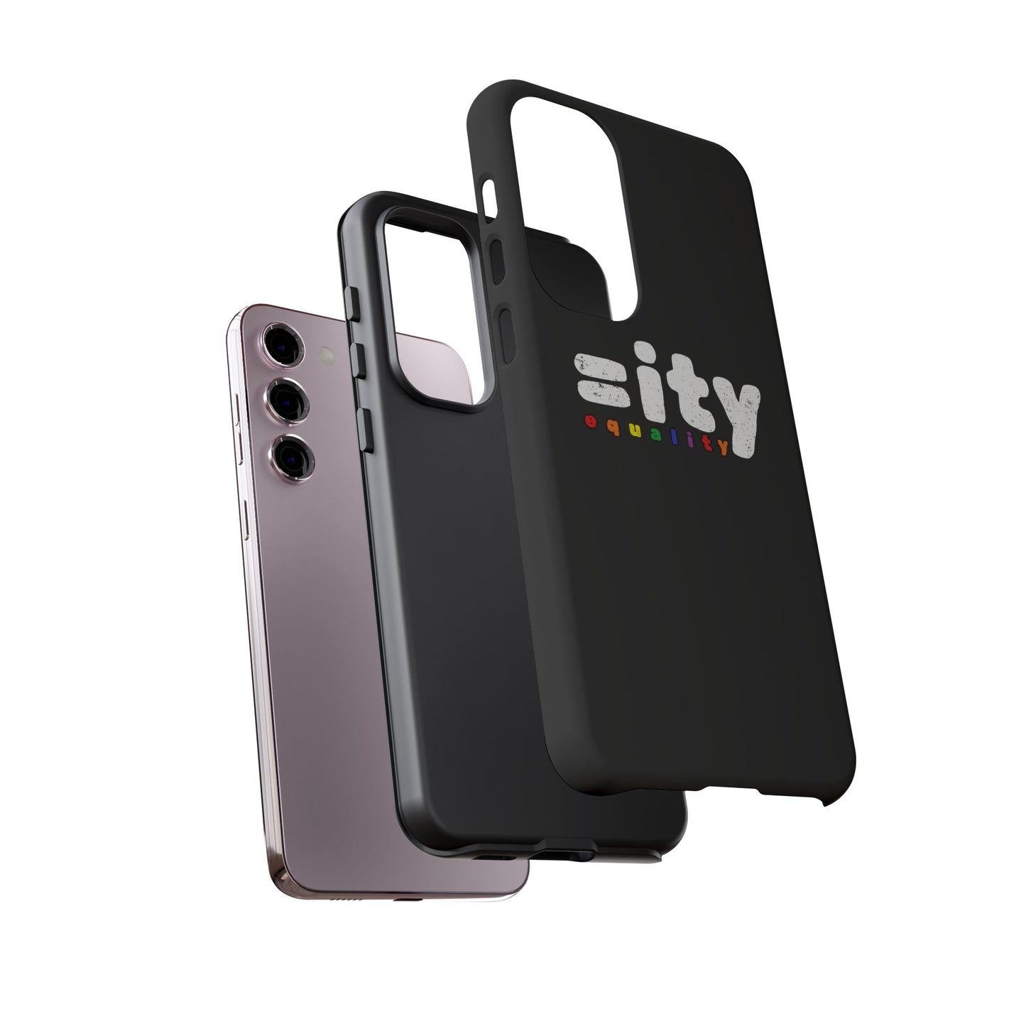 Rainbow Equality Tough Phone Case - Celebrate Diversity and Inclusion