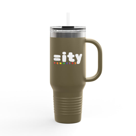 Rainbow Insulated Travel Mug - 40oz Equality Design