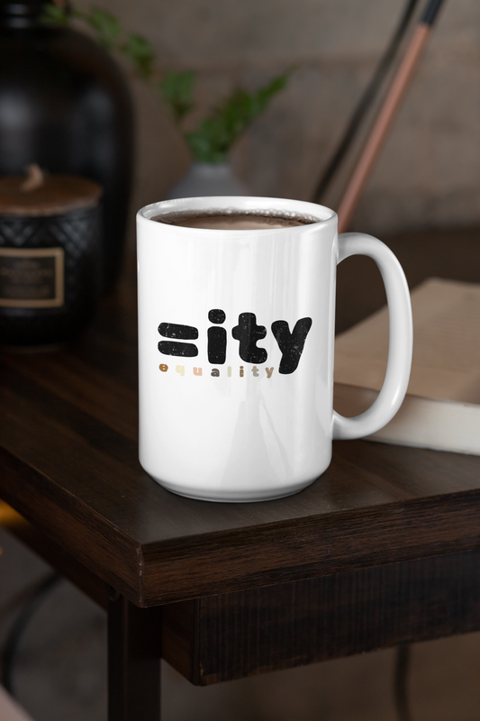 World Equality White Mug - 15oz