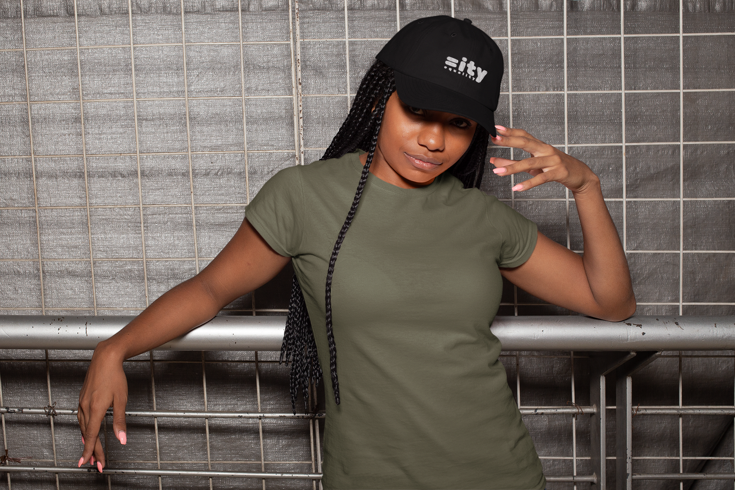 Equality Classic Dad Cap - Wht Embroidery