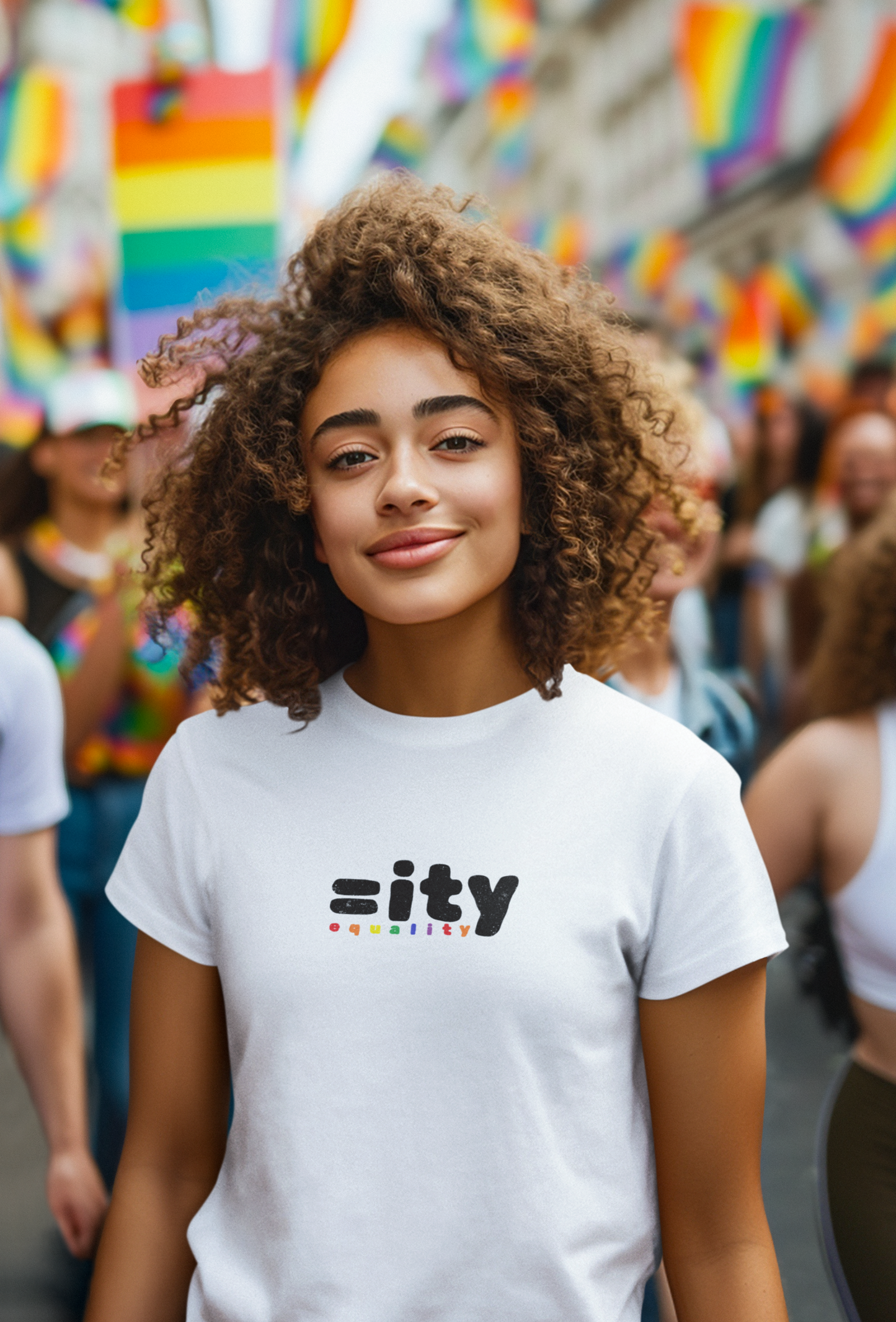 Rainbow Equality Unisex Short Sleeve Tee
