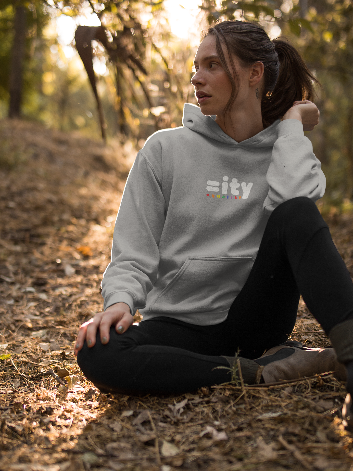 Rainbow Equality Unisex Hooded Sweatshirt