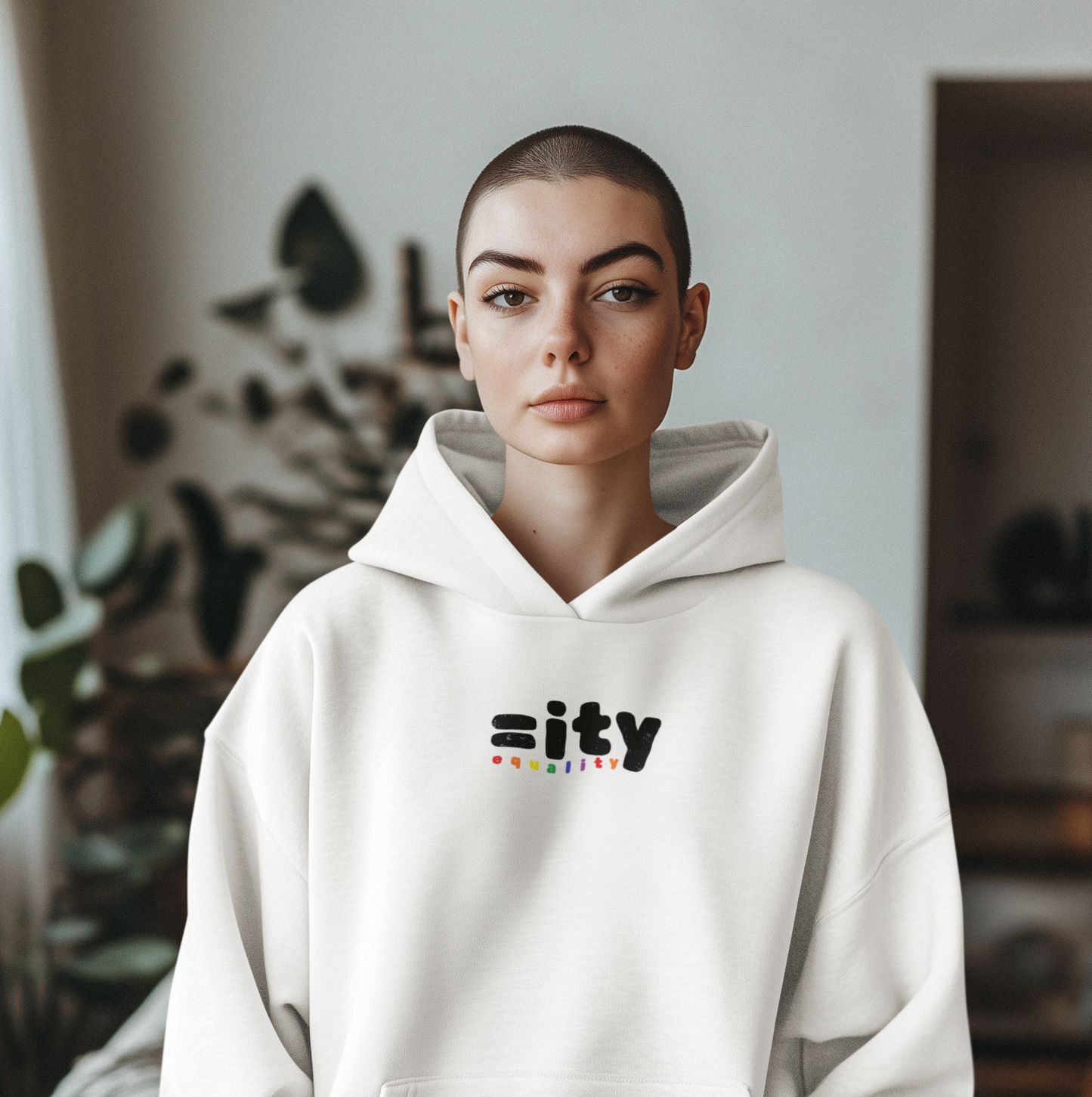 Rainbow Equality Unisex Hooded Sweatshirt