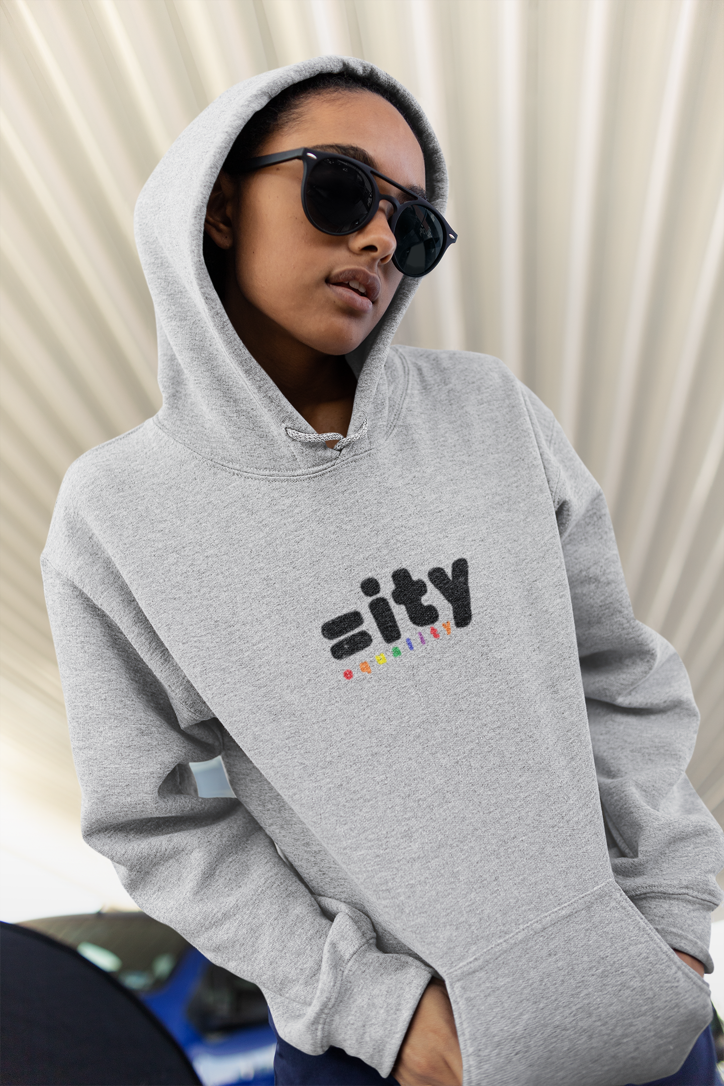 Rainbow Equality Unisex Hooded Sweatshirt
