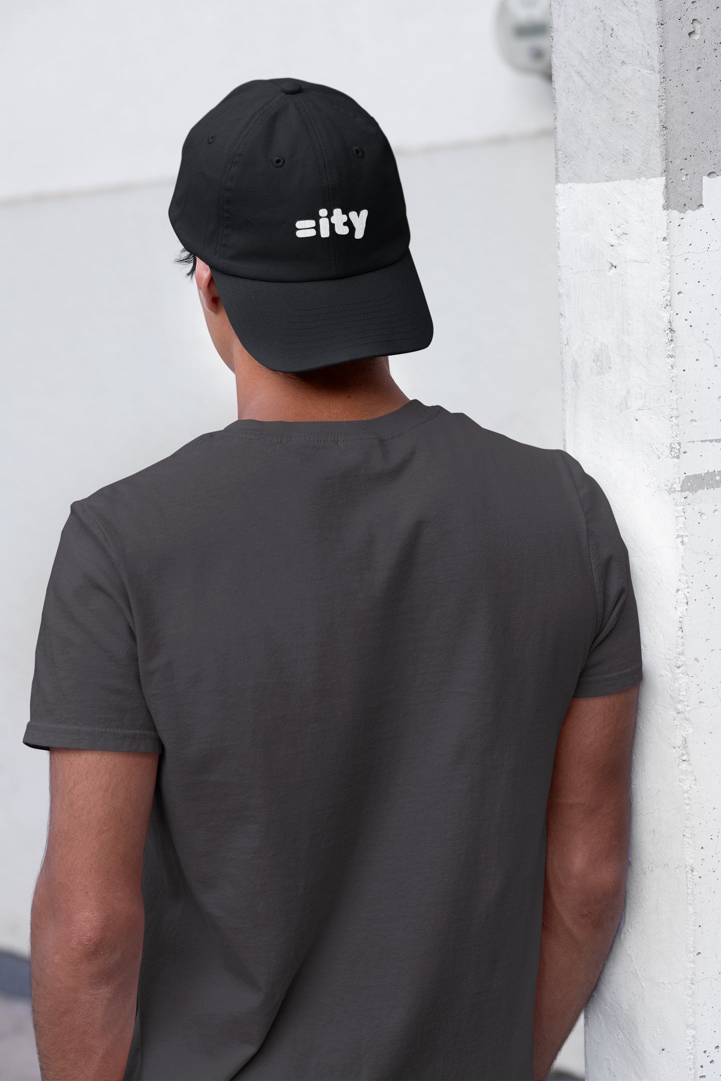 =ity Classic Dad Cap - Wht Embroidery