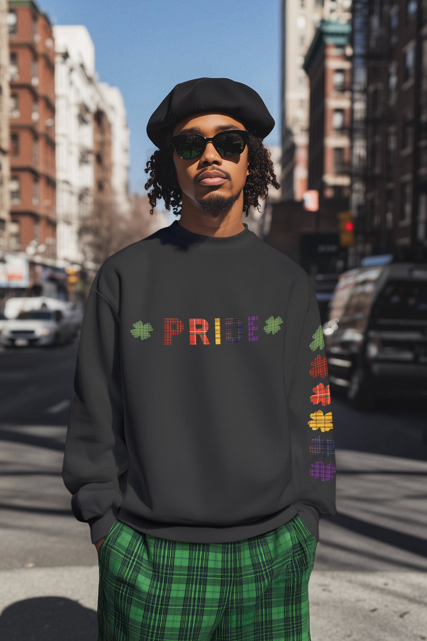 Pride Crew Neck Sweatshirt w/Sleeve Detail