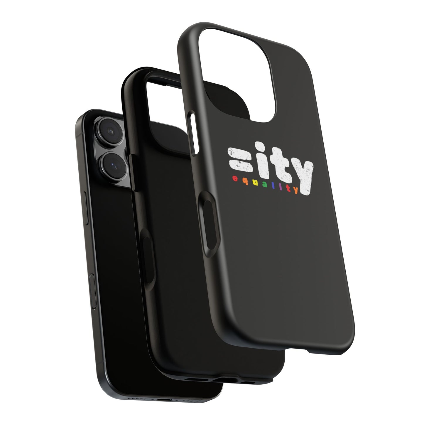 Rainbow Equality Tough Phone Case - Celebrate Diversity and Inclusion