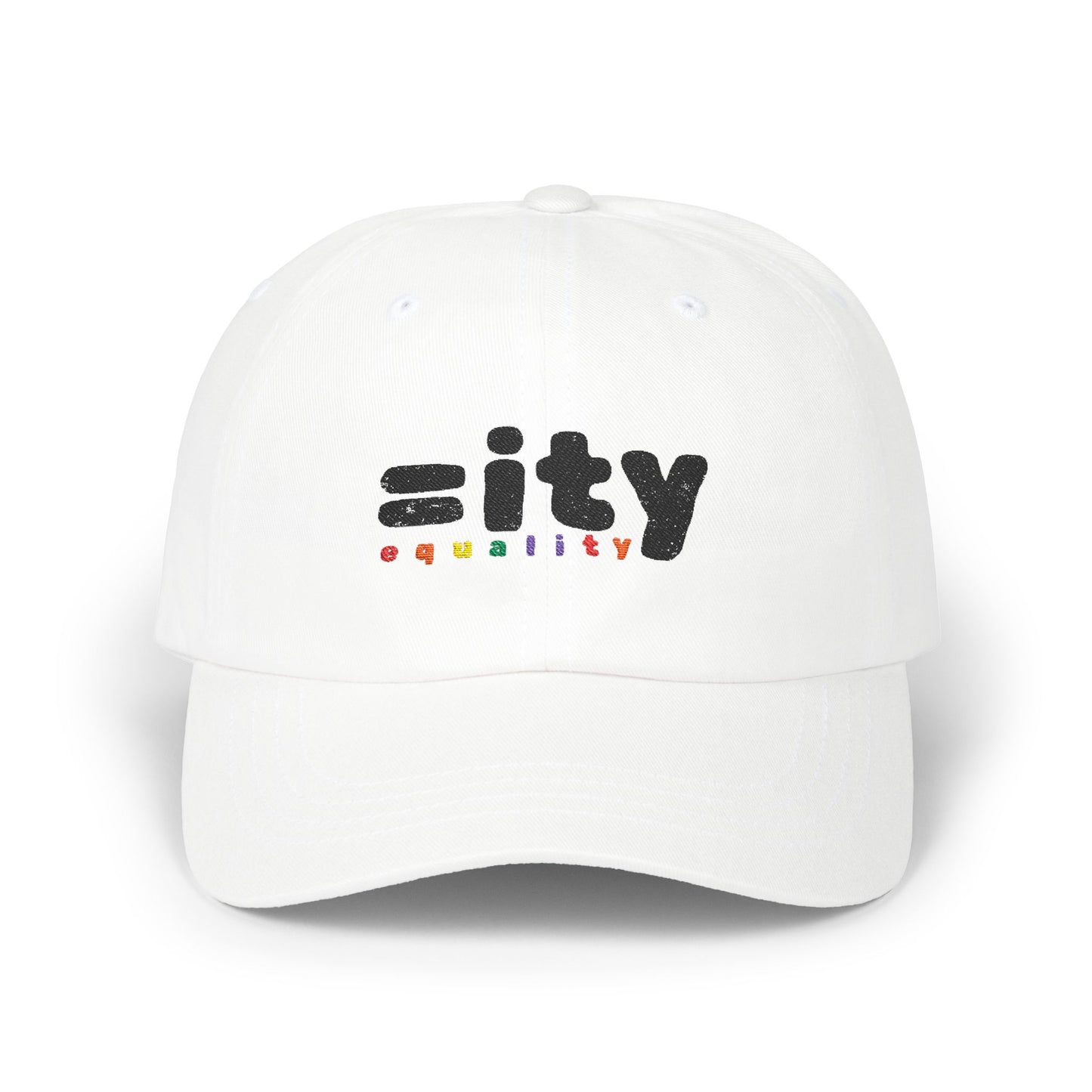 Rainbow Equality Classic Dad Cap - Black Embroidery
