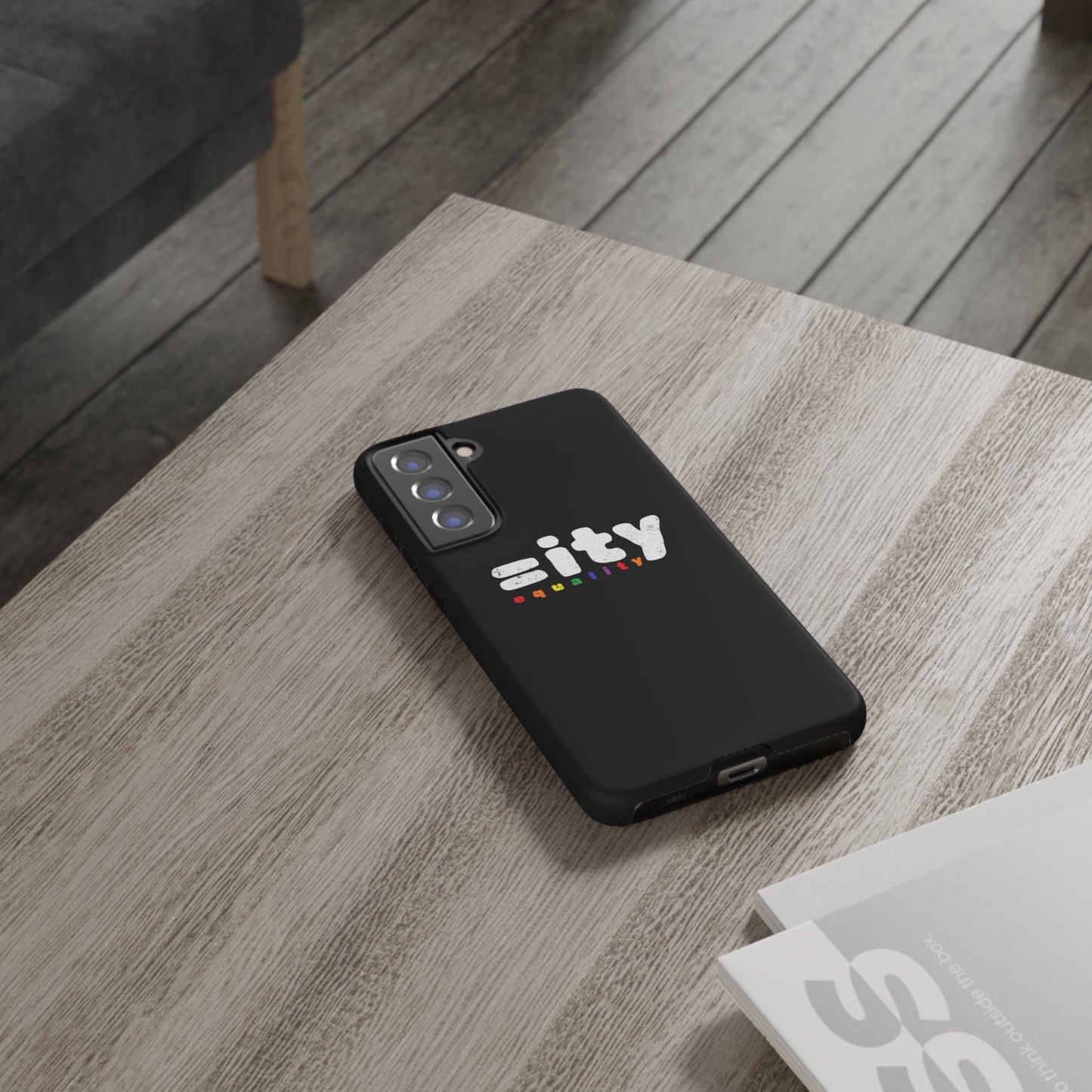 Rainbow Equality Tough Phone Case - Celebrate Diversity and Inclusion