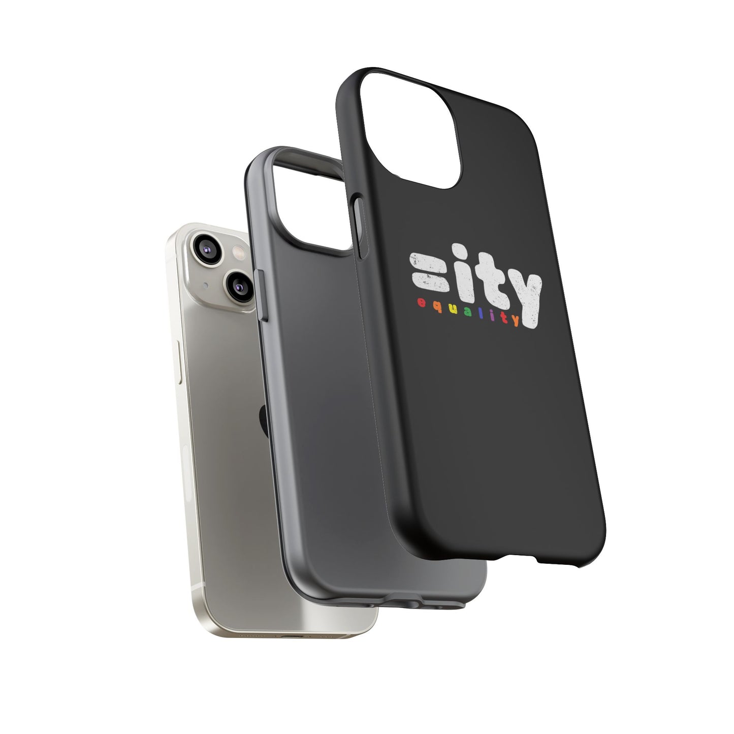 Rainbow Equality Tough Phone Case - Celebrate Diversity and Inclusion