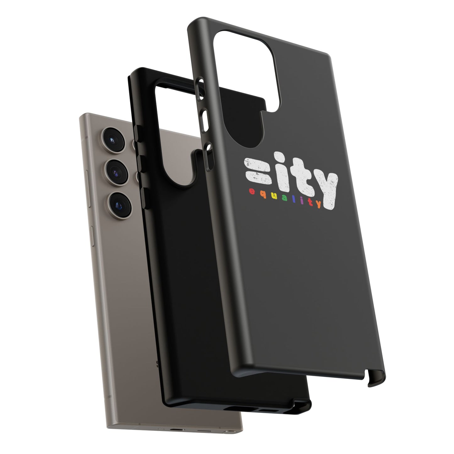 Rainbow Equality Tough Phone Case - Celebrate Diversity and Inclusion