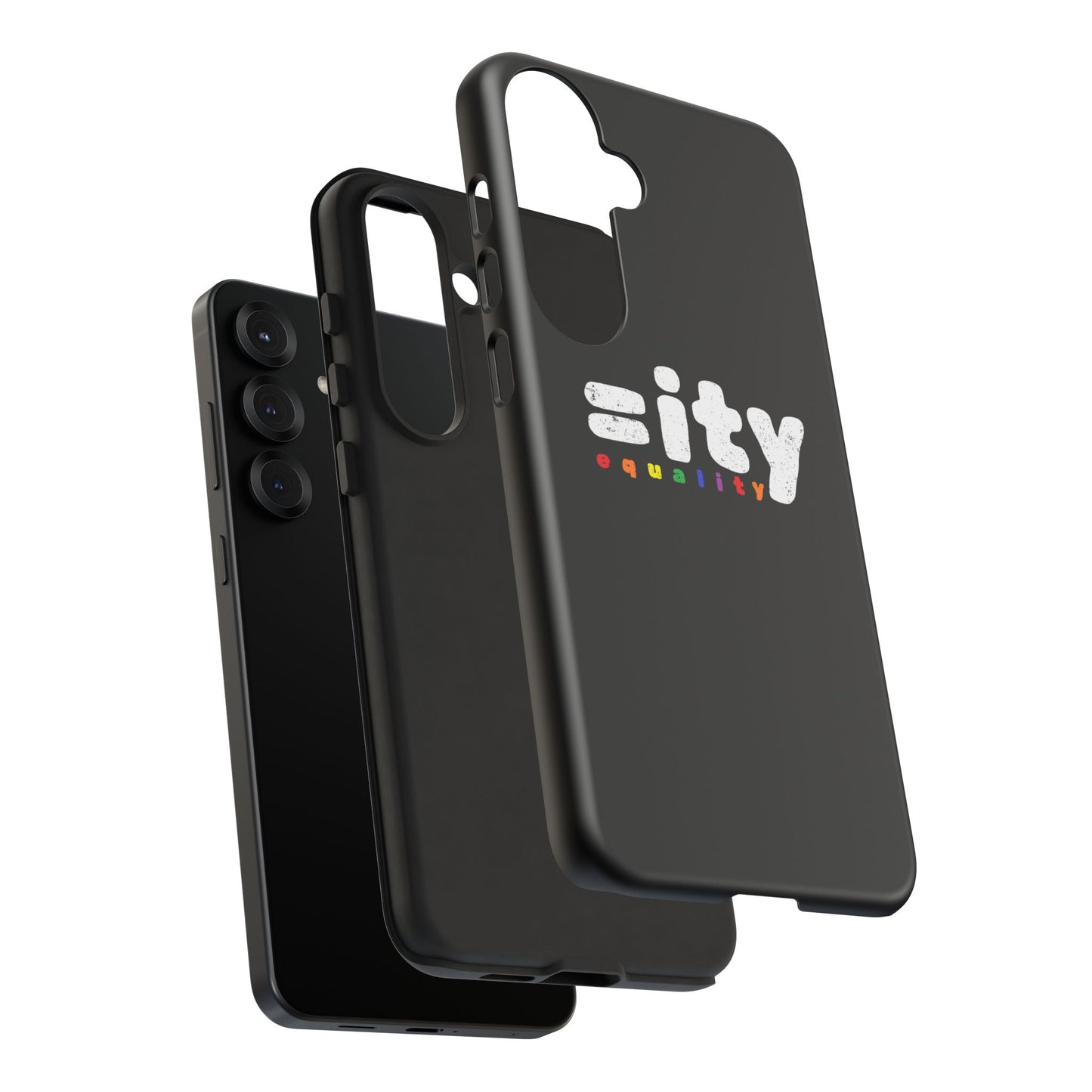 Rainbow Equality Tough Phone Case - Celebrate Diversity and Inclusion