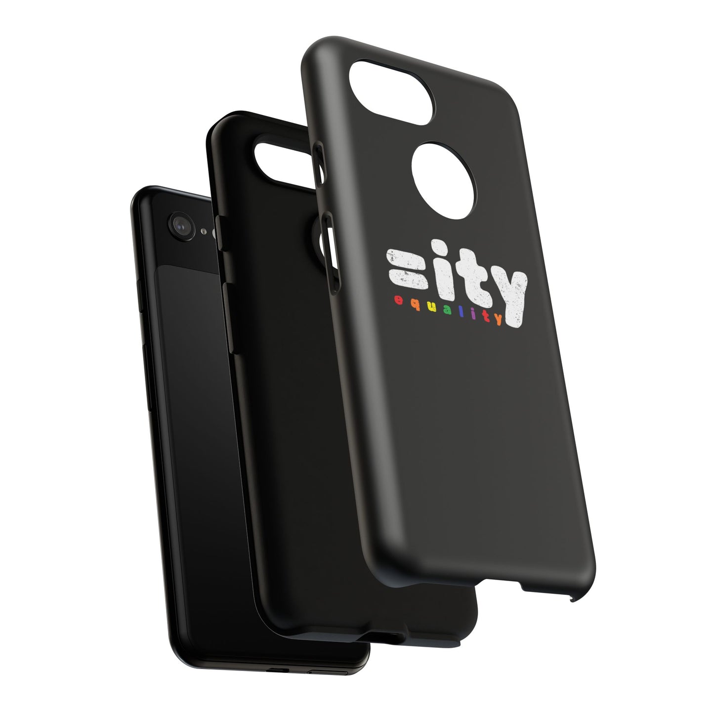 Rainbow Equality Tough Phone Case - Celebrate Diversity and Inclusion